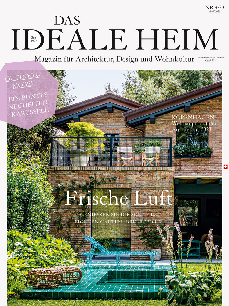 Titelbild der März-Ausgabe von Das Ideale Heim mit Aussenansicht eines Backsteinhauses auf dem Titelbild.